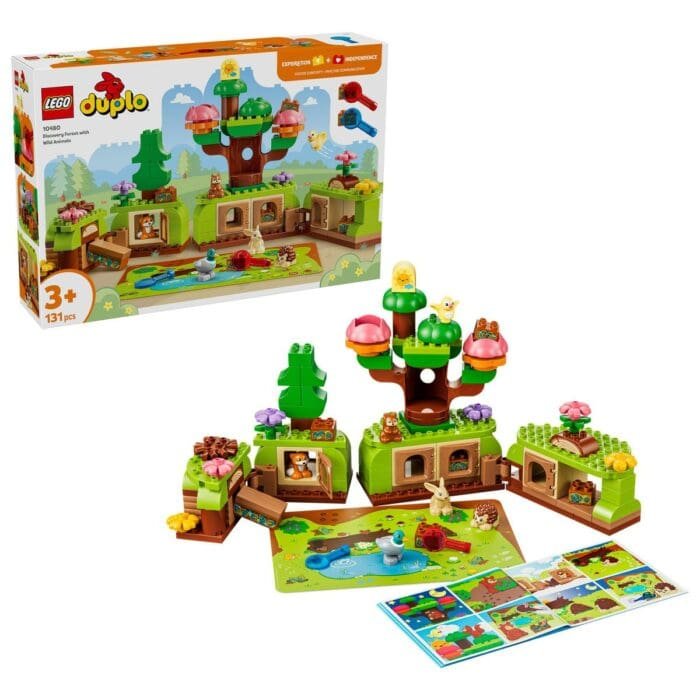 LEGO DUPLO PADUREA DESCOPERIRILOR CU ANIMALE SALBATICE 10480 - imagine 2