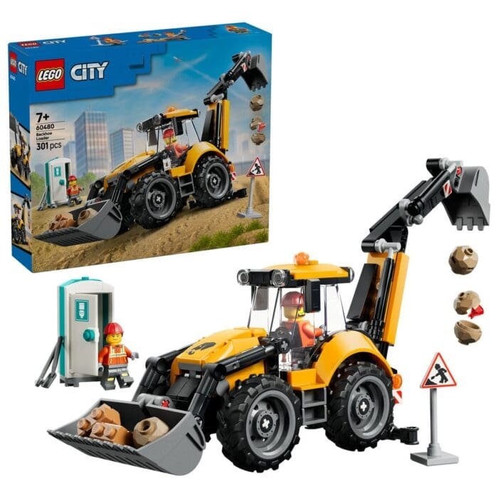 LEGO CITY BULDOEXCAVATOR GALBEN 60480 - imagine 2