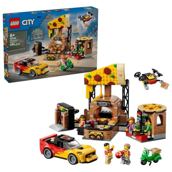 LEGO CITY EXPERIENA LIVRARII DE PIZZA CU VEHICULE 60496 - imagine 2