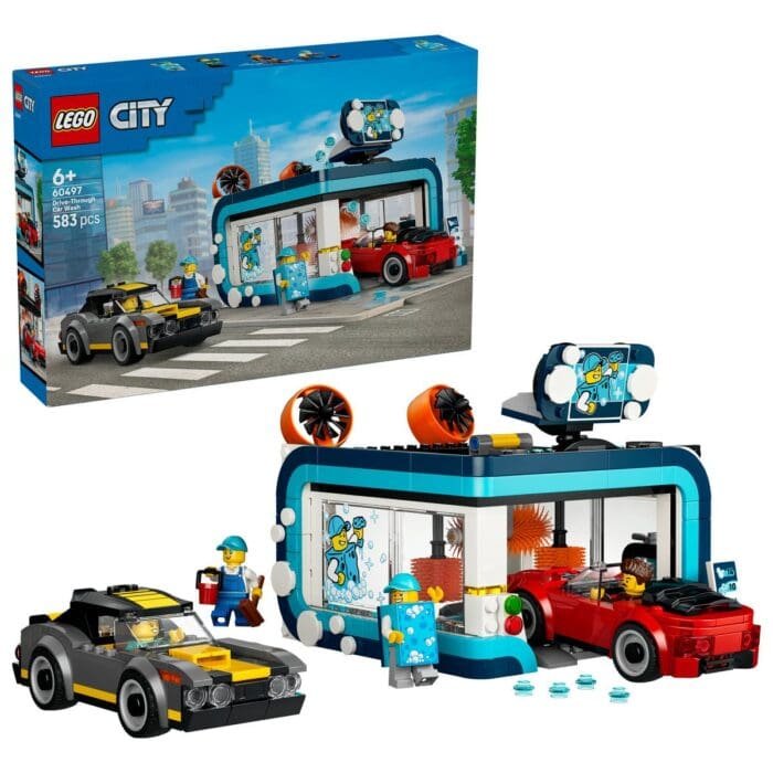 LEGO CITY SPALATORIE AUTO DRIVE THRU 60497 - imagine 2