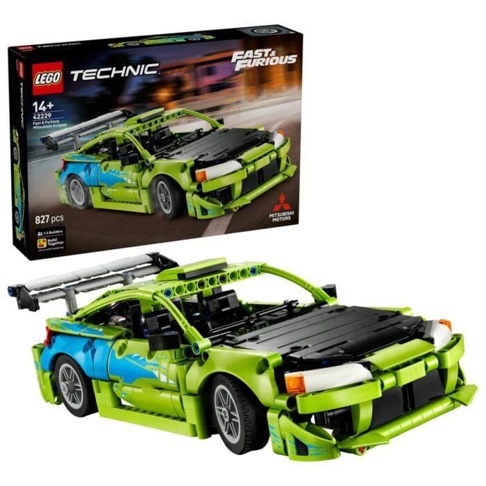 LEGO TECHNIC MASINA MITSUBISHI ECLIPSE DIN FAST AND FURIOUS 42229 - imagine 3