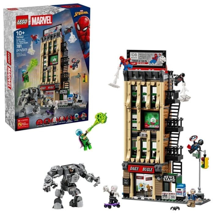 LEGO MARVEL OMUL PAIANJEN VS MYSTERIO DAILY BUGLE 76342 - imagine 2