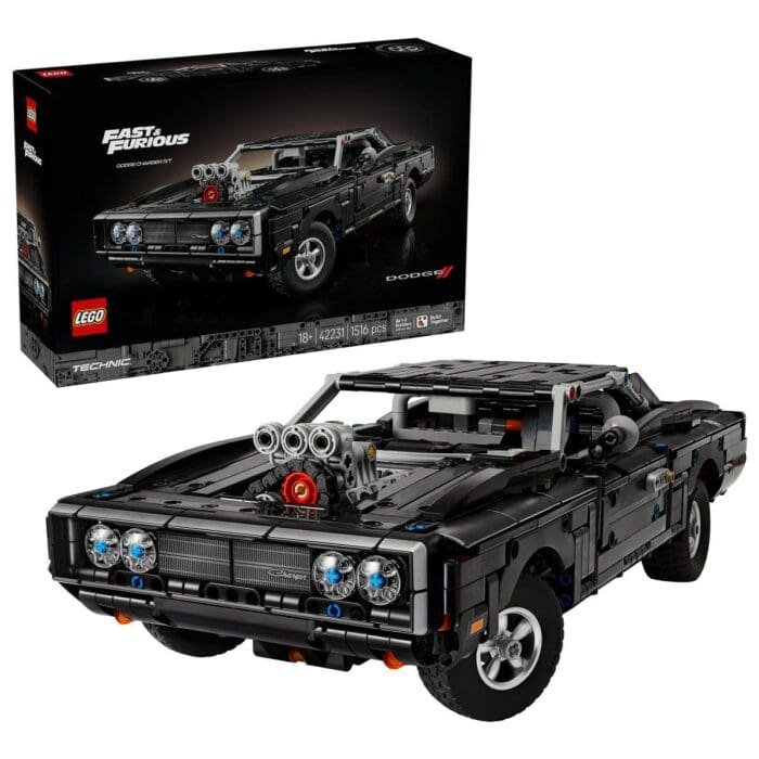 LEGO TECHNIC MASINA DODGE CHARGER R/T DIN FAST AND FURIOUS 42231 - imagine 6