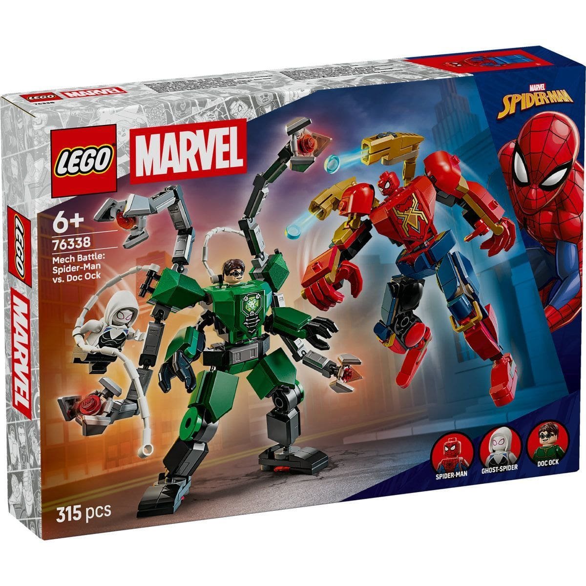 1_LEGO76338 LEGO MARVEL BATALIA ROBOTILOR OMUL PAIANJEN VS DOC OCK 76338 - imagine 1
