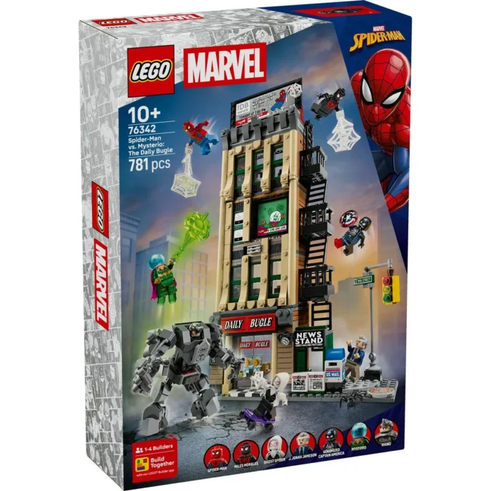 LEGO MARVEL OMUL PAIANJEN VS MYSTERIO DAILY BUGLE 76342 - imagine 10