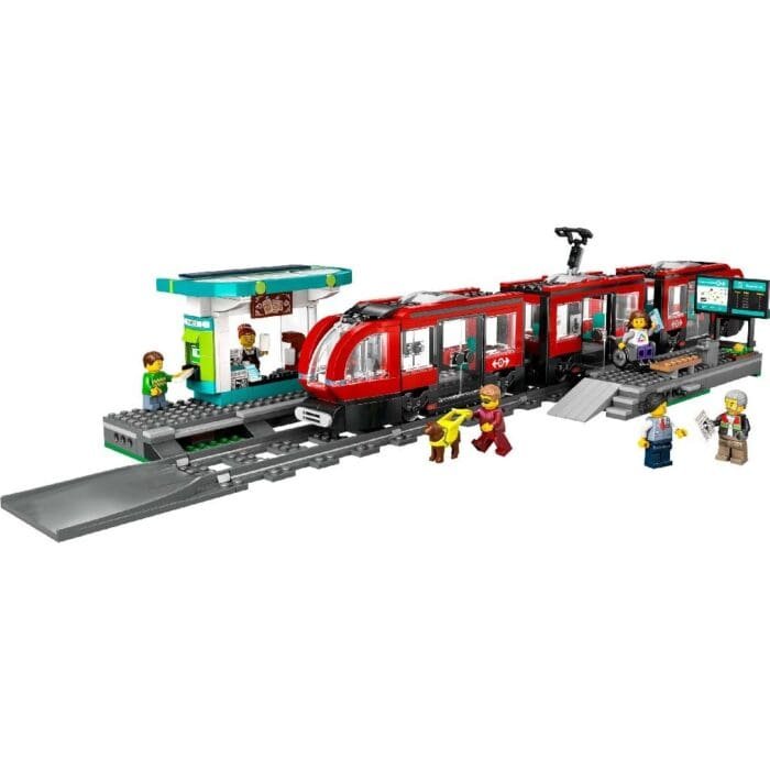 LEGO CITY TRAINS STATIE SI TRAMVAI IN CENTRUL ORASULUI 60423 - imagine 2