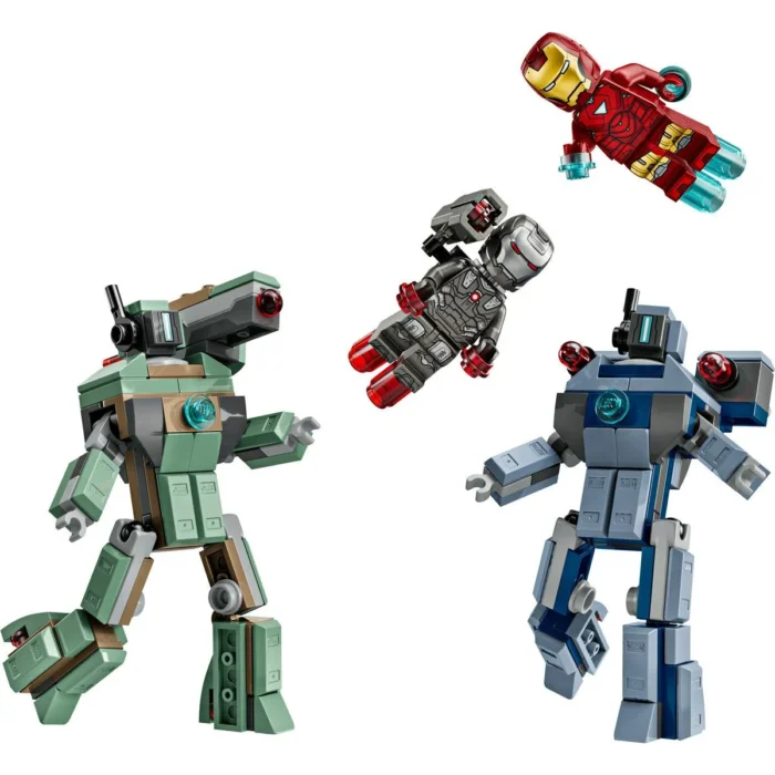 LEGO MARVEL IRON MAN SI WAR MACHINE VS DRONELE HAMMER 76320 - imagine 11