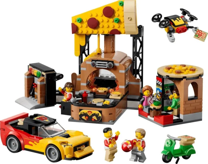 LEGO CITY EXPERIENA LIVRARII DE PIZZA CU VEHICULE 60496 - imagine 11