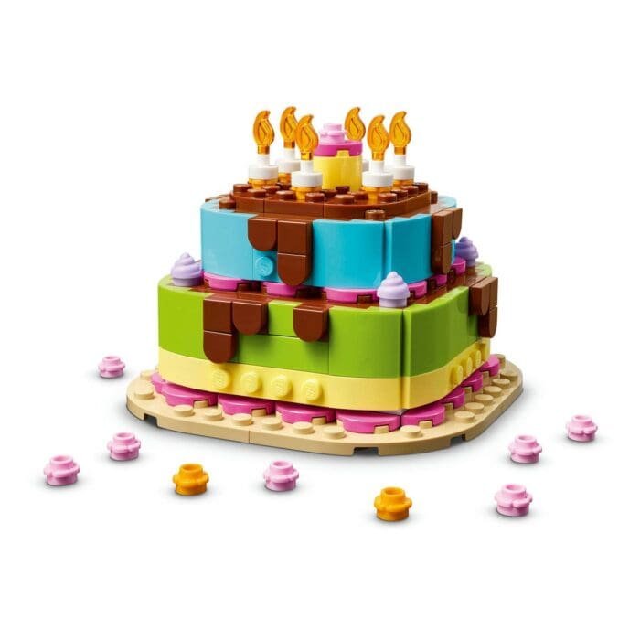 LEGO TORT PENTRU PETRECEREA DE ZI DE NASTERE 40815 - imagine 3