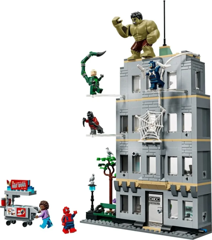 LEGO MARVEL SPIDERMAN CONFRUNTAREA MEMORABILA DINTRE OMUL PAIANJEN SI HULK 76350 - imagine 9