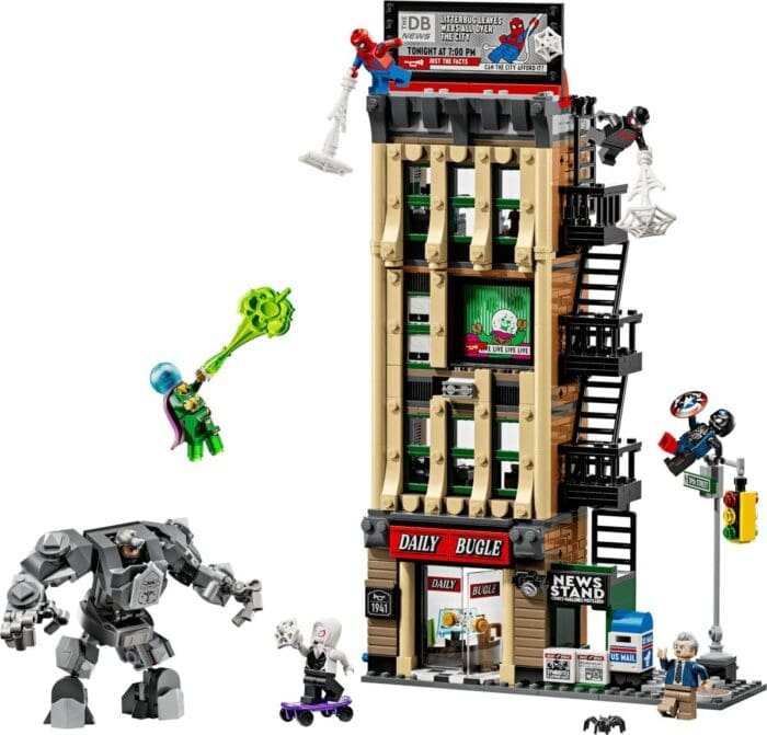 LEGO MARVEL OMUL PAIANJEN VS MYSTERIO DAILY BUGLE 76342 - imagine 4