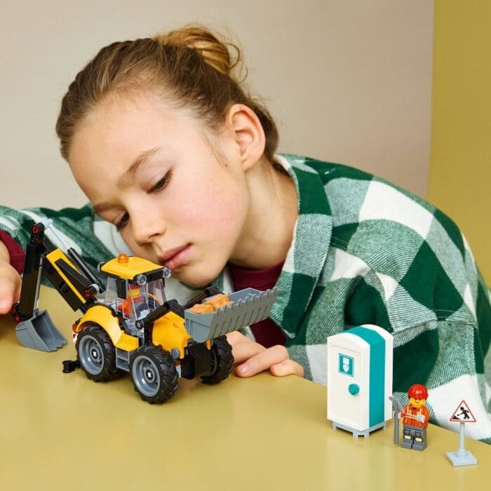 LEGO CITY BULDOEXCAVATOR GALBEN 60480 - imagine 4