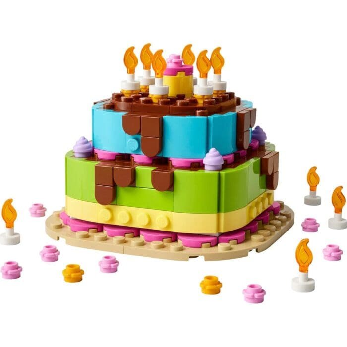 LEGO TORT PENTRU PETRECEREA DE ZI DE NASTERE 40815 - imagine 4