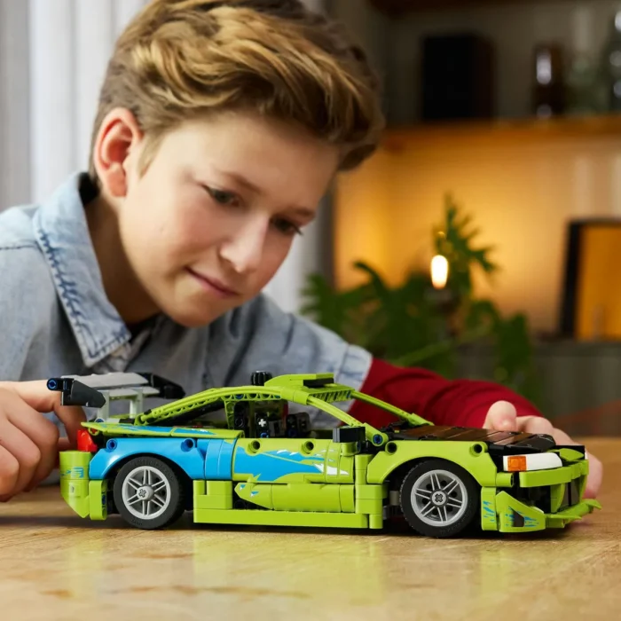 LEGO TECHNIC MASINA MITSUBISHI ECLIPSE DIN FAST AND FURIOUS 42229 - imagine 12