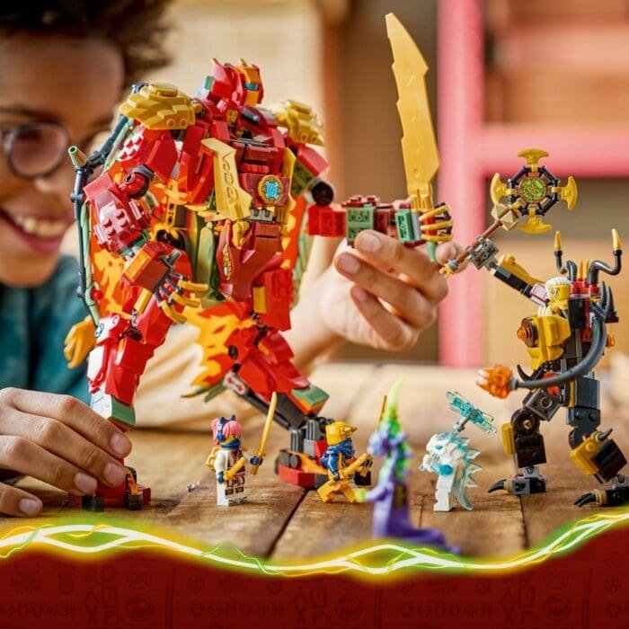LEGO NINJAGO ROBOTUL DRAGON TRANSFORMATOR AL LUI WYLDFYRE 71868 - imagine 5