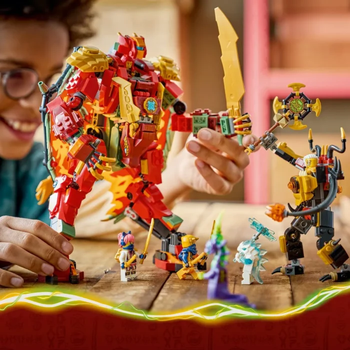 LEGO NINJAGO ROBOTUL DRAGON TRANSFORMATOR AL LUI WYLDFYRE 71868 - imagine 13