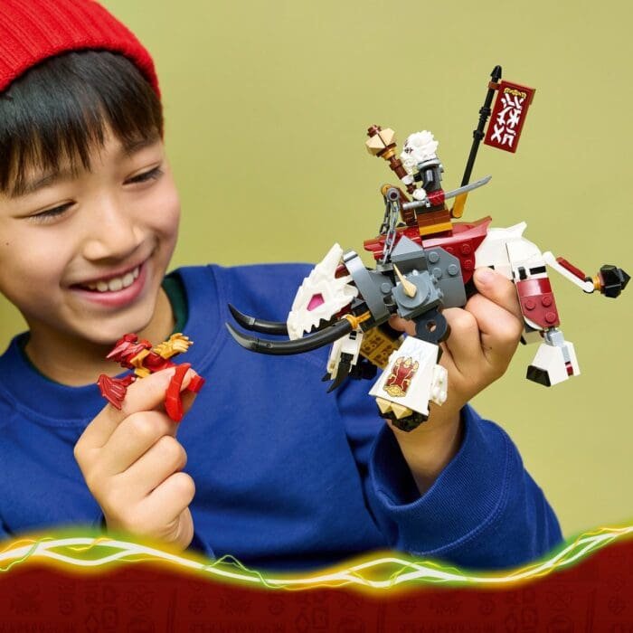 LEGO NINJAGO ZILVAR SI MONSTRUL DRAGON GRIMTAK 71863 - imagine 6