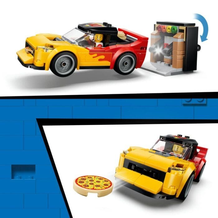LEGO CITY EXPERIENA LIVRARII DE PIZZA CU VEHICULE 60496 - imagine 6