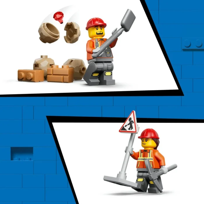 LEGO CITY BULDOEXCAVATOR GALBEN 60480 - imagine 15