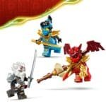 LEGO NINJAGO ZILVAR SI MONSTRUL DRAGON GRIMTAK 71863 - imagine 8
