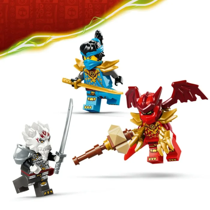 LEGO NINJAGO ZILVAR SI MONSTRUL DRAGON GRIMTAK 71863 - imagine 16