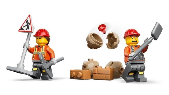 LEGO CITY BULDOEXCAVATOR GALBEN 60480 - imagine 9