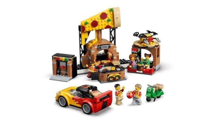 LEGO CITY EXPERIENA LIVRARII DE PIZZA CU VEHICULE 60496 - imagine 9