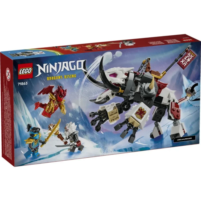 LEGO NINJAGO ZILVAR SI MONSTRUL DRAGON GRIMTAK 71863 - imagine 18