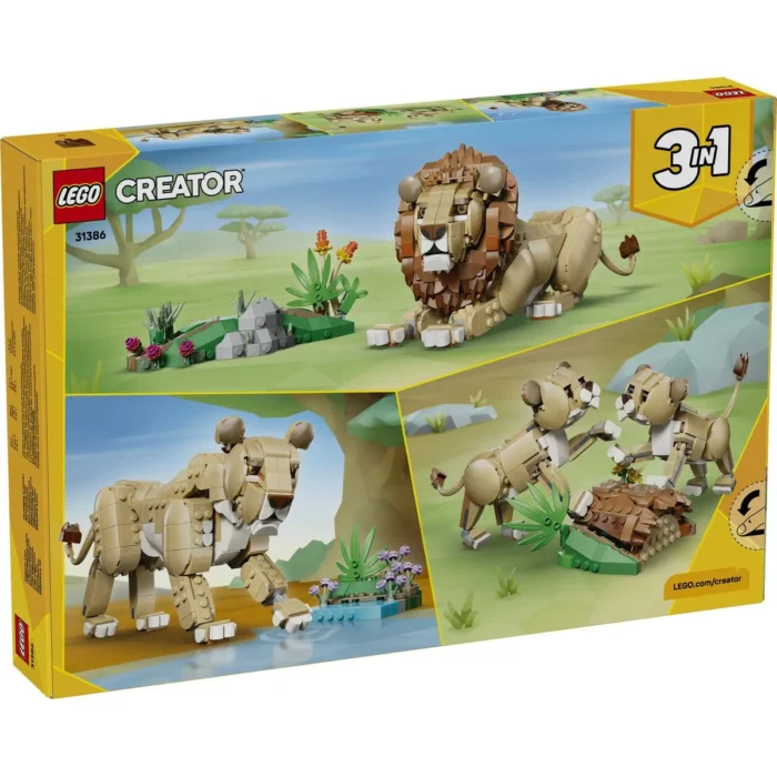 LEGO CREATOR ANIMALE SALBATICE LEU MAIESTUOS 31386 - imagine 18