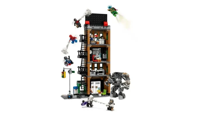 LEGO MARVEL OMUL PAIANJEN VS MYSTERIO DAILY BUGLE 76342 - imagine 18