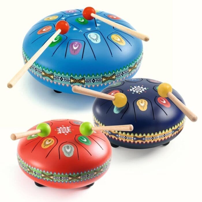 Instrument muzical Toba metalica rosie, Djeco - imagine 4