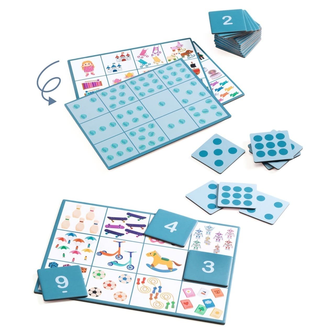 joc-educativ-numero-bingo-djeco100161009 Joc educativ Numero Bingo, Djeco - imagine 1