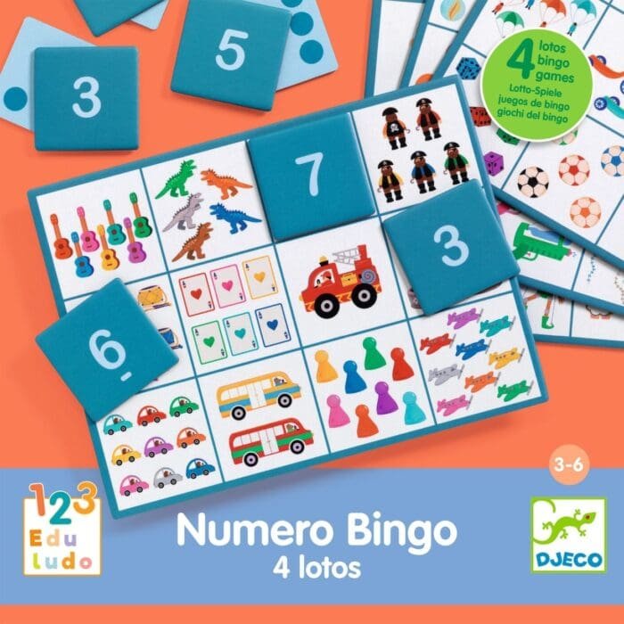 Joc educativ Numero Bingo, Djeco - imagine 3