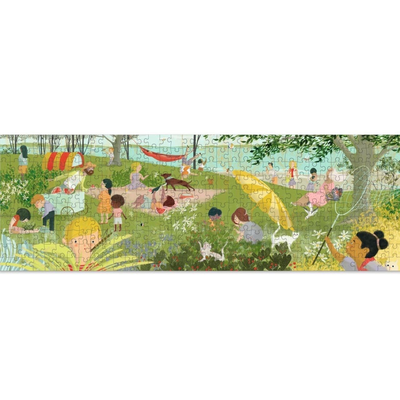 puzzle-galerie-o-zi-de-vara-djeco100206480 Puzzle galerie O zi de vara, Djeco - imagine 1
