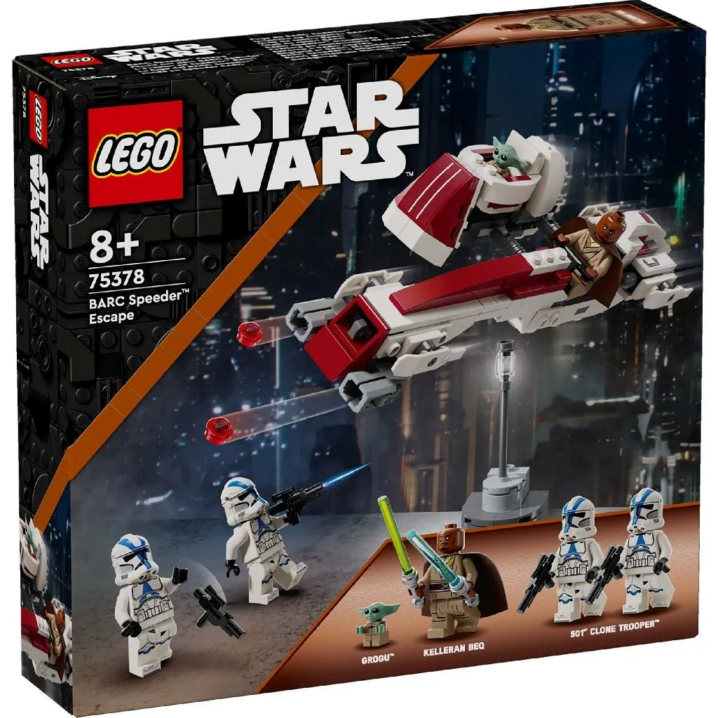 1 LEGO STAR WARS EVADARE PE MOTOCICLETA DE VITEZA BARC 75378 - imagine 1