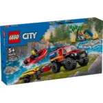 LEGO CITY CAMION 4X4 SI BARCA DE POMPIERI 60412 - imagine 6
