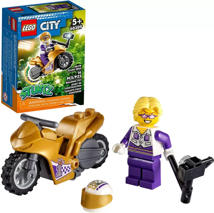 LEGO CITY MOTOCICLETA DE CASCADORIE PENTRU SELFIE 60309 - imagine 4