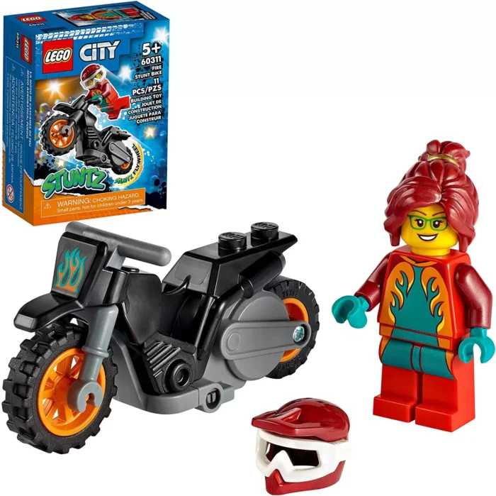 LEGO CITY MOTOCICLETA DE CASCADORIE PENTRU POMPIERI 60311 - imagine 5