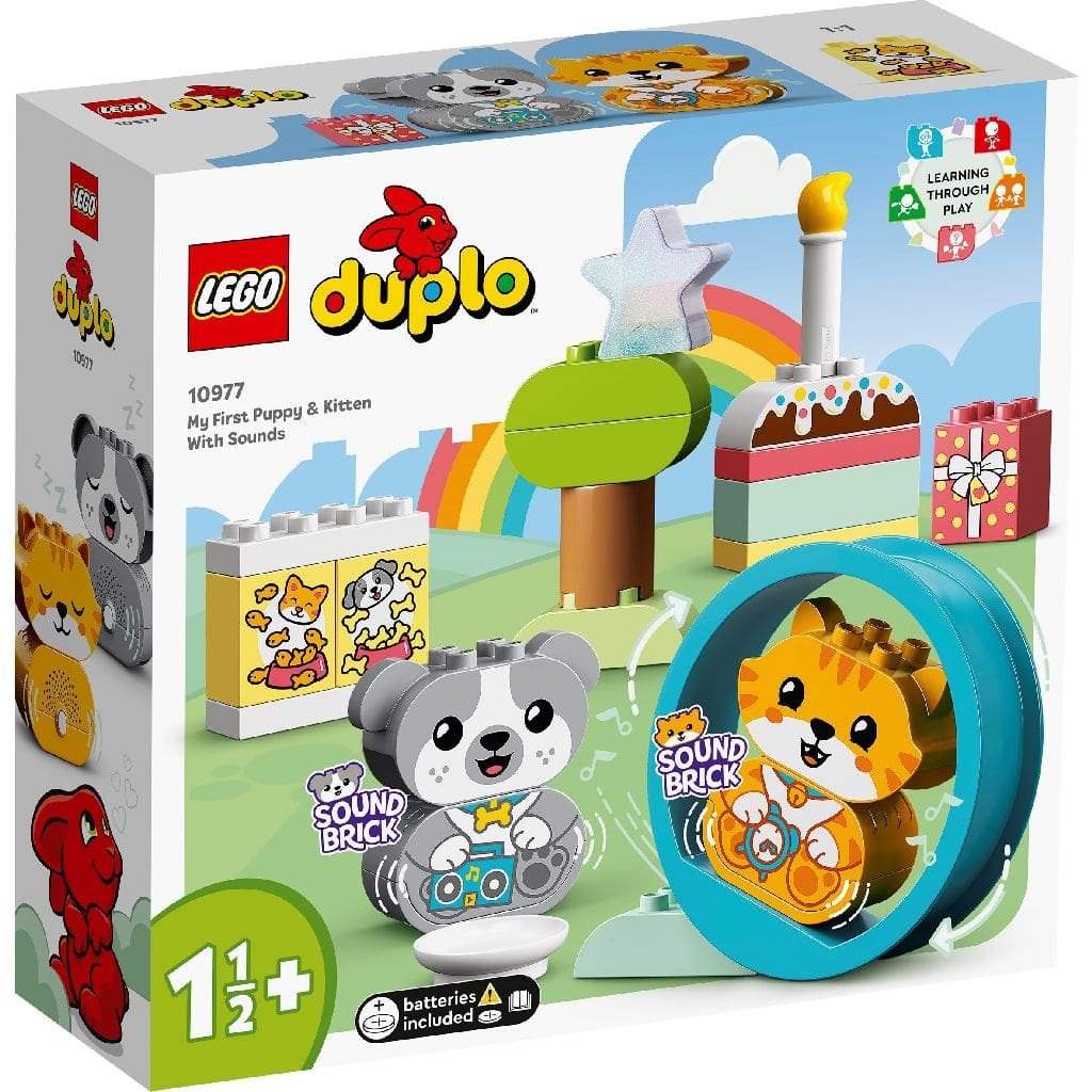 1 LEGO DUPLO PRIMUL MEU CATELUS SI PRIMUL MEU PISOI CU SUNETE 10977 - imagine 1