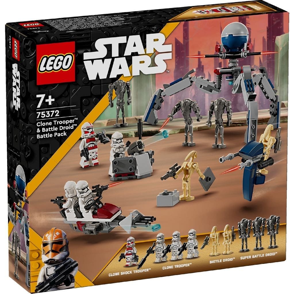 1 LEGO STAR WARS PACHET DE LUPTA CLONE TROOPER SI DROID DE LUPTA 75372 - imagine 1