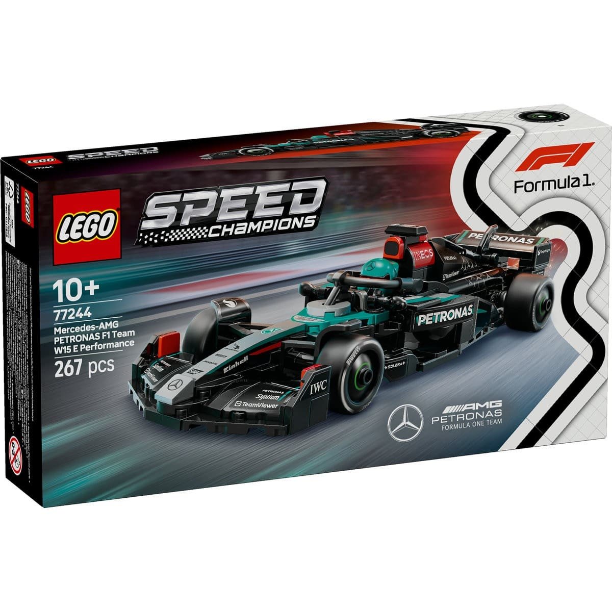1 LEGO SPEED CHAMPIONS MASINA DE CURSE F1 MERCEDES AMG W15 77244 - imagine 1