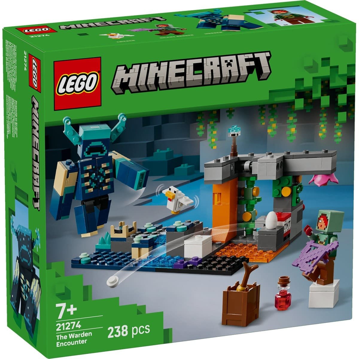 1 LEGO MINECRAFT INTALNIREA CU TEMNICERUL 21274 - imagine 1