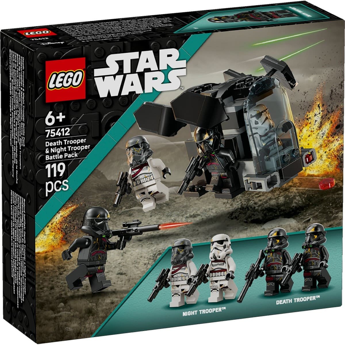 1 LEGO STAR WARS PACHET DE LUPTA SOLDATI AI MORTII SI SOLDATI AI NOPTII 75412 - imagine 1