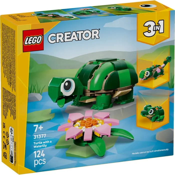 LEGO CREATOR BROASCA TESTOASA CU O FLOARE DE NUFAR 31377 - imagine 10