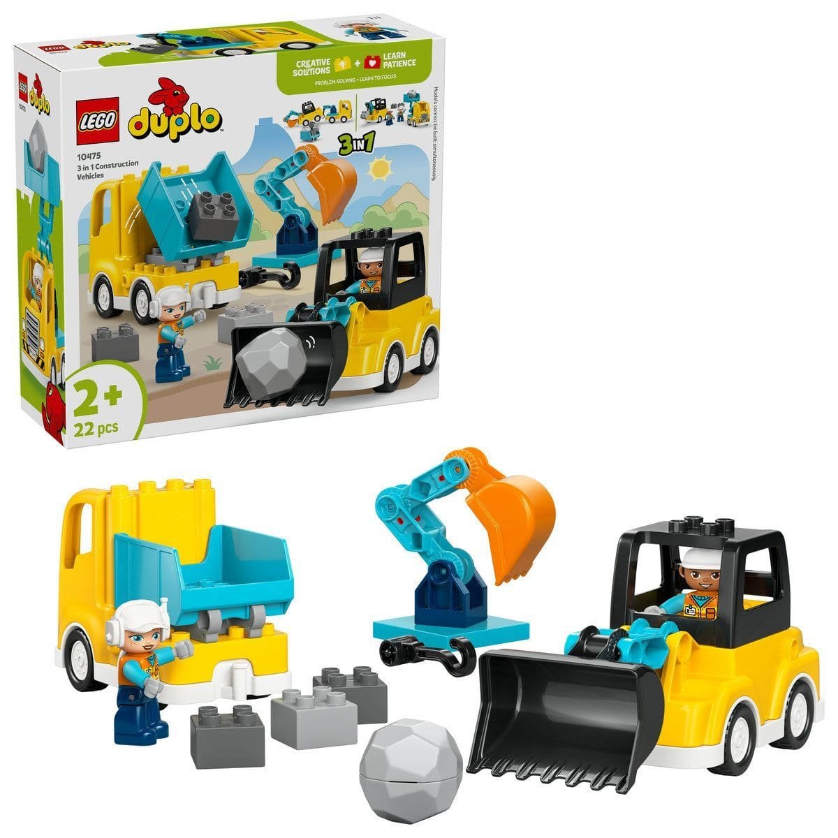 10_LEGO10475 LEGO DUPLO VEHICULE DE CONSTRUCTII 3 IN 1 10475 - imagine 1
