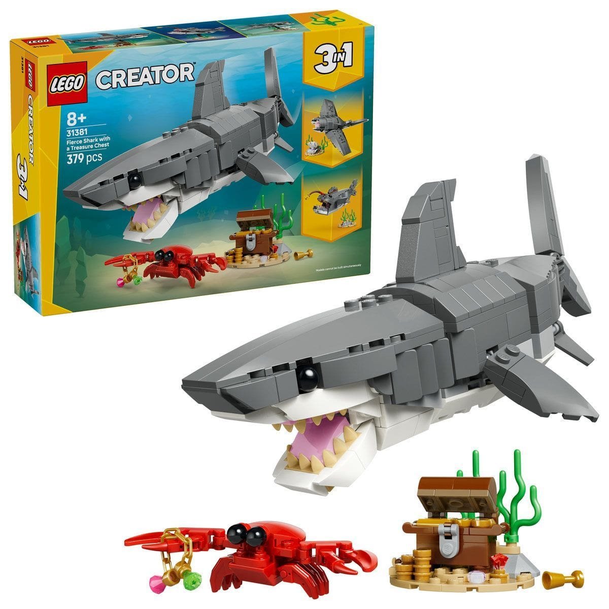 10_LEGO31381 LEGO CREATOR RECHIN FEROCE CU UN CUFAR DE COMORI 31381 - imagine 1
