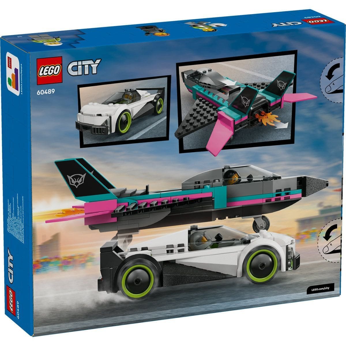 10_LEGO60489 LEGO CITY AVION CU REACTIE VS MASINA 60489 - imagine 1