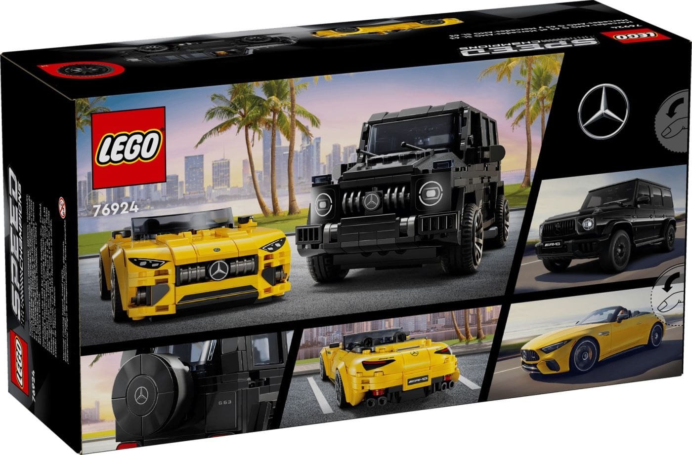 10_LEGO76924 LEGO SPEED CHAMPIONS MERCEDES-AMG G 63 SI MERCEDES-AMG SL 63 76924 - imagine 1