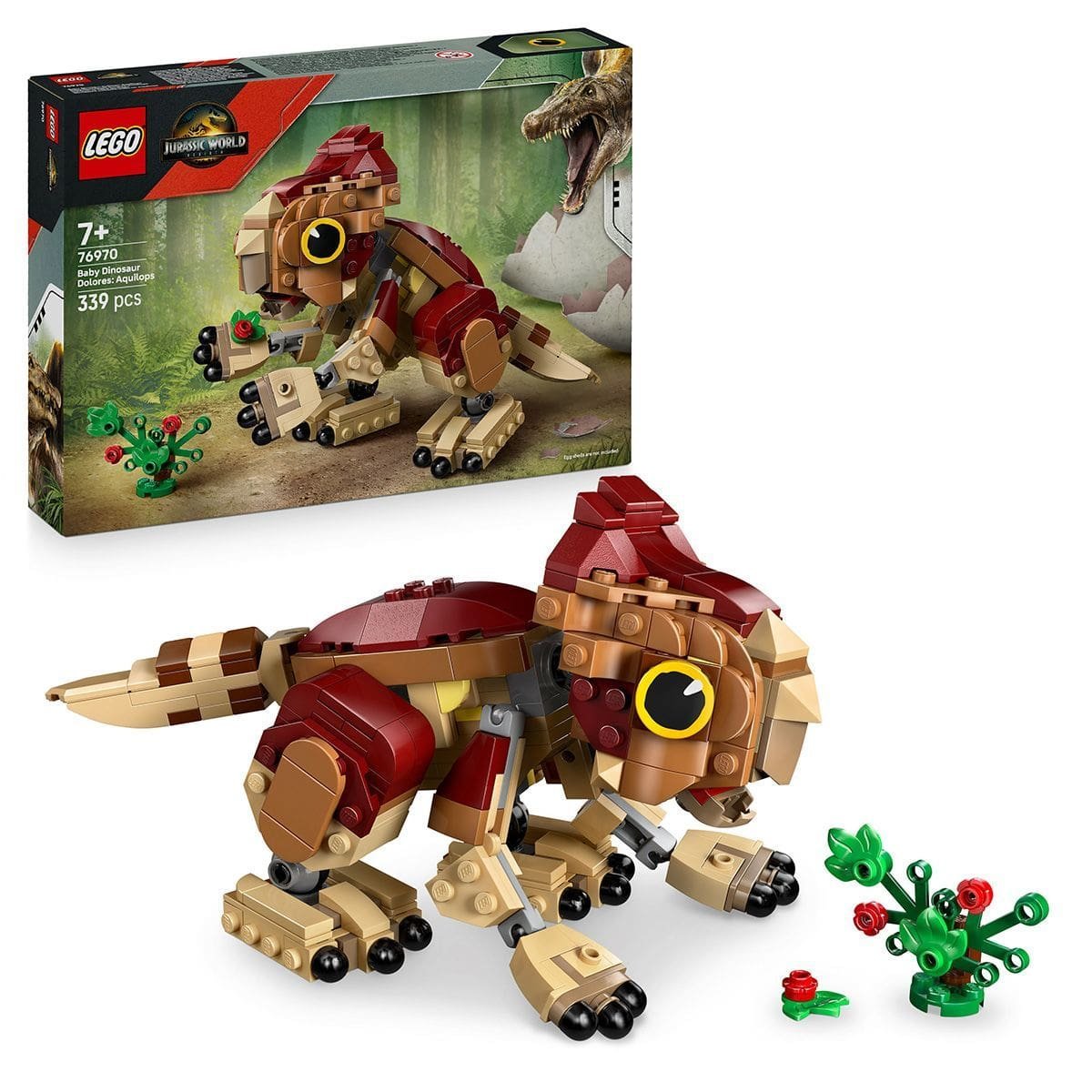 10_LEGO76970 LEGO JURASSIC WORLD RENASTEREA PUIUL DE DINOZAUR DOLORES AQUILOPS 76970 - imagine 1