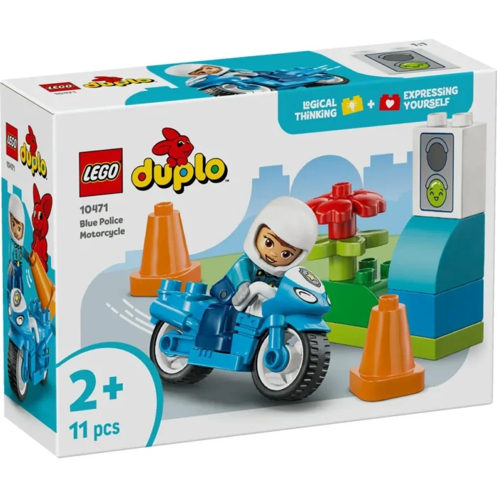 LEGO DUPLO MOTOCICLETA ALBASTRA DE POLITIE 10471 - imagine 10